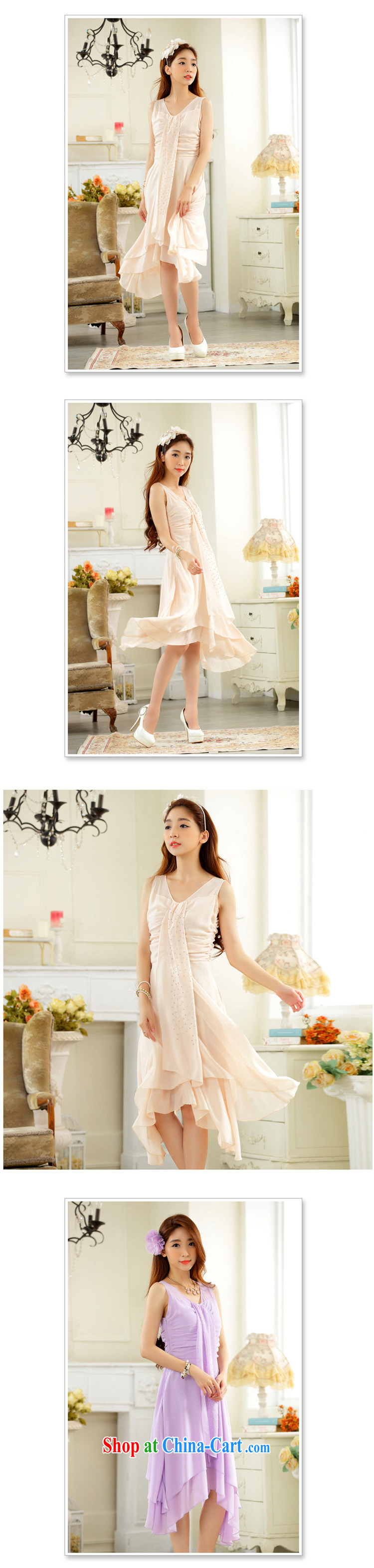 2 JK Korean elegant hot drill video thin irregular, with ribbon snow woven large code dress dress 9832 champagne color XXXL pictures, price, brand platters! Elections are good character, the national distribution, so why buy now enjoy more preferential! Health