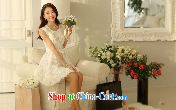 The incidents of 2015, the root by female dresses summer white sleeveless bare shoulders floral shaggy vest skirt 3016 white XL pictures, price, brand platters! Elections are good character, the national distribution, so why buy now enjoy more preferential! Health