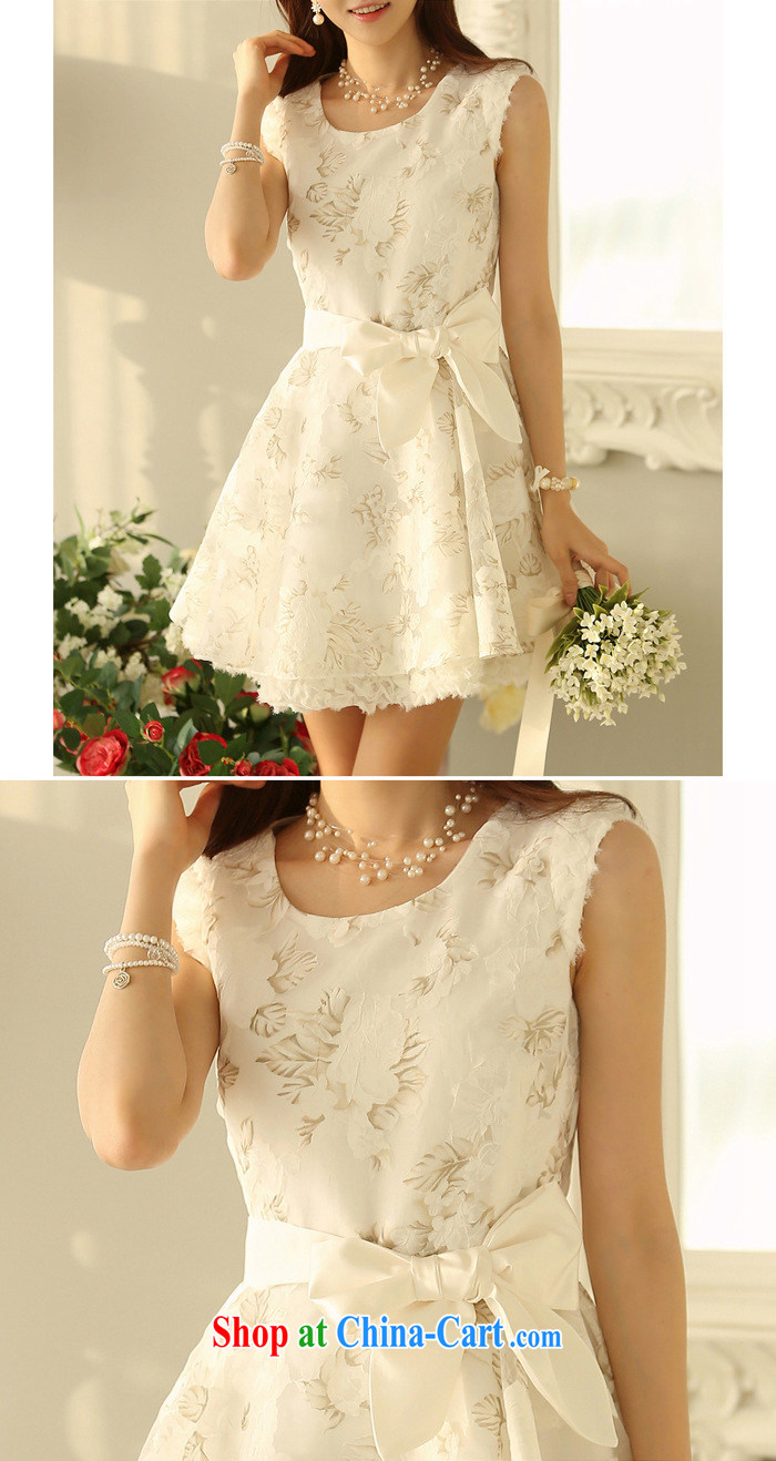 The incidents of 2015, the root by female dresses summer white sleeveless bare shoulders floral shaggy vest skirt 3016 white XL pictures, price, brand platters! Elections are good character, the national distribution, so why buy now enjoy more preferential! Health