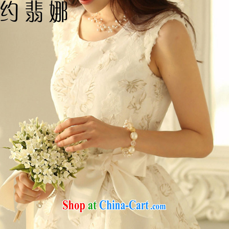 The incidents of 2015, the root by female dresses summer white sleeveless bare shoulders floral shaggy vest skirt 3016 white XL, some of the incidents, and, shopping on the Internet