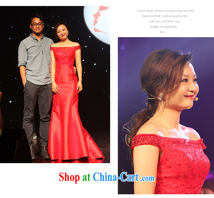 With the 2015 new wedding Charlotte, a shoulder at Merlion dinner dress uniform bows elegant bridal gown red S pictures, price, brand platters! Elections are good character, the national distribution, so why buy now enjoy more preferential! Health