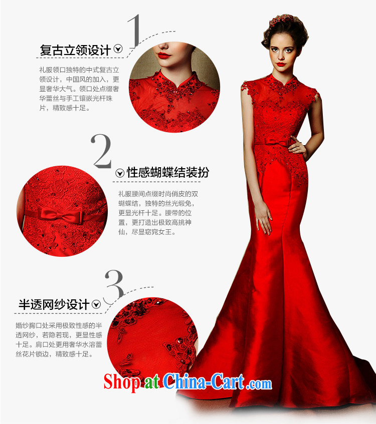 On the wedding dresses new 2015 red embroidered surplus Hong Kong Red crowsfoot, toast for service drop off service dress red L pictures, price, brand platters! Elections are good character, the national distribution, so why buy now enjoy more preferential! Health