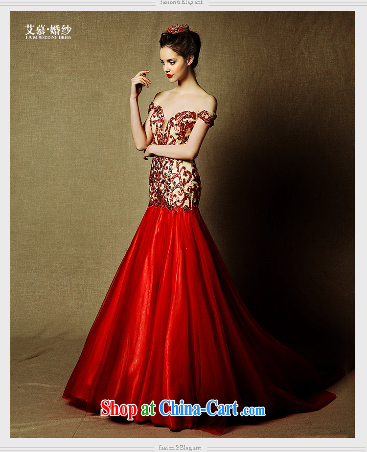 On the wedding dresses new 2015 Ngai advisory Red field shoulder-length, crowsfoot tail bows dress red L pictures, price, brand platters! Elections are good character, the national distribution, so why buy now enjoy more preferential! Health