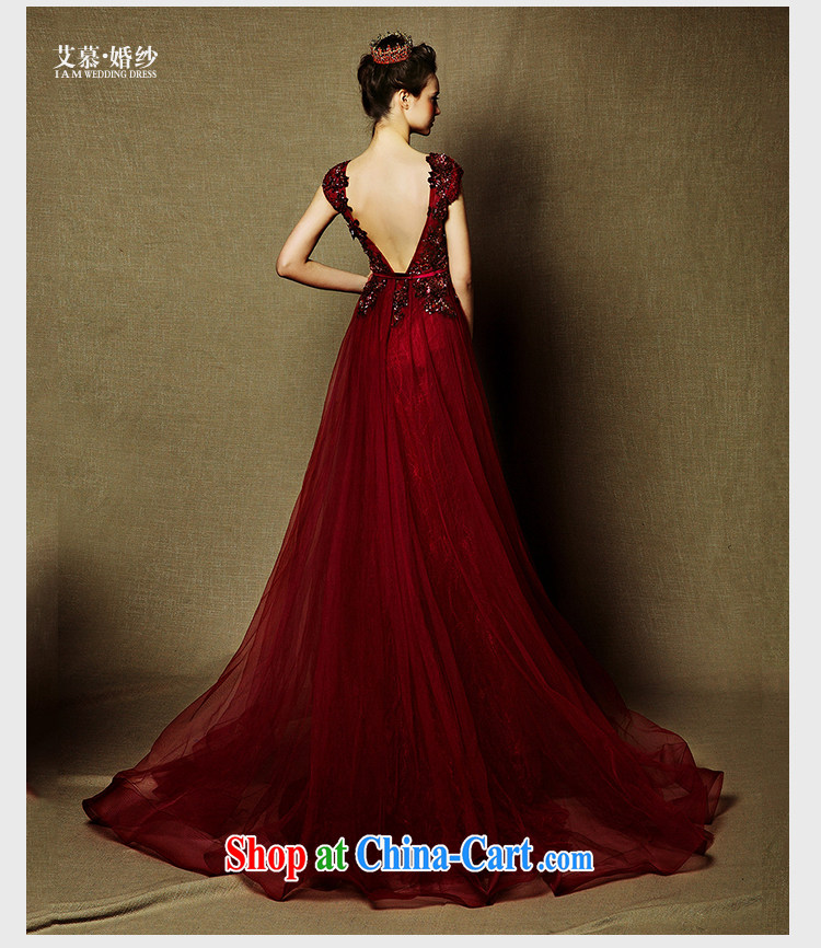 On the wedding dresses new 2015 energy drink Red, deep V double-shoulder-tail bows clothing dress picture color tailored pictures, price, brand platters! Elections are good character, the national distribution, so why buy now enjoy more preferential! Health
