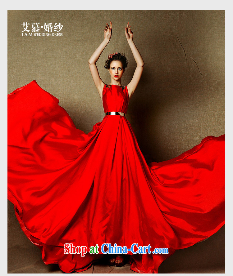 On the wedding dresses new 2015 red operates Red double-shoulder-tail bows service drop off service dress red L pictures, price, brand platters! Elections are good character, the national distribution, so why buy now enjoy more preferential! Health