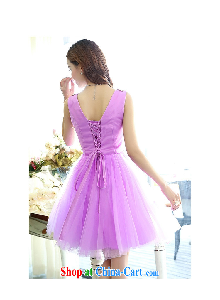 Recalling that Advisory Committee's 2015 new V collar dresses wedding dress 1517 purple XL pictures, price, brand platters! Elections are good character, the national distribution, so why buy now enjoy more preferential! Health