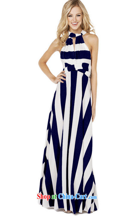 Ryan, 2015 spring and summer new Europe-wide stripes dress Night Sense of dress code, drag and drop long skirt dresses the Yi 3 wearing a dark blue stripe, pictures, price, brand platters! Elections are good character, the national distribution, so why buy now enjoy more preferential! Health
