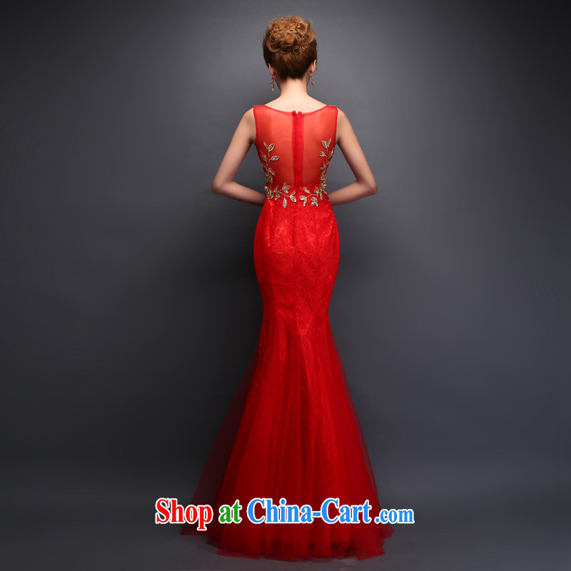 Syria Time dress long, cultivating their performances women bridal dresses at Merlion dress annual female Red XXL, time, and, on-line shopping