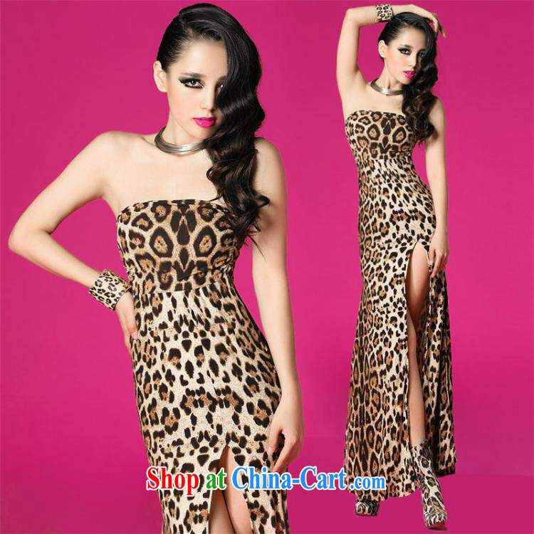 Ryan, 2015, new European and American wind Night sense of the forklift truck wild Leopard wrapped chest long skirt dresses Leopard are code pictures, price, brand platters! Elections are good character, the national distribution, so why buy now enjoy more preferential! Health