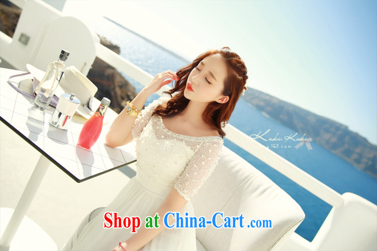 The butterfly Li 2015 white lace snow-woven dresses nails Pearl bohemian long skirt video thin resort beach Long skirts Sin white are code pictures, price, brand platters! Elections are good character, the national distribution, so why buy now enjoy more preferential! Health