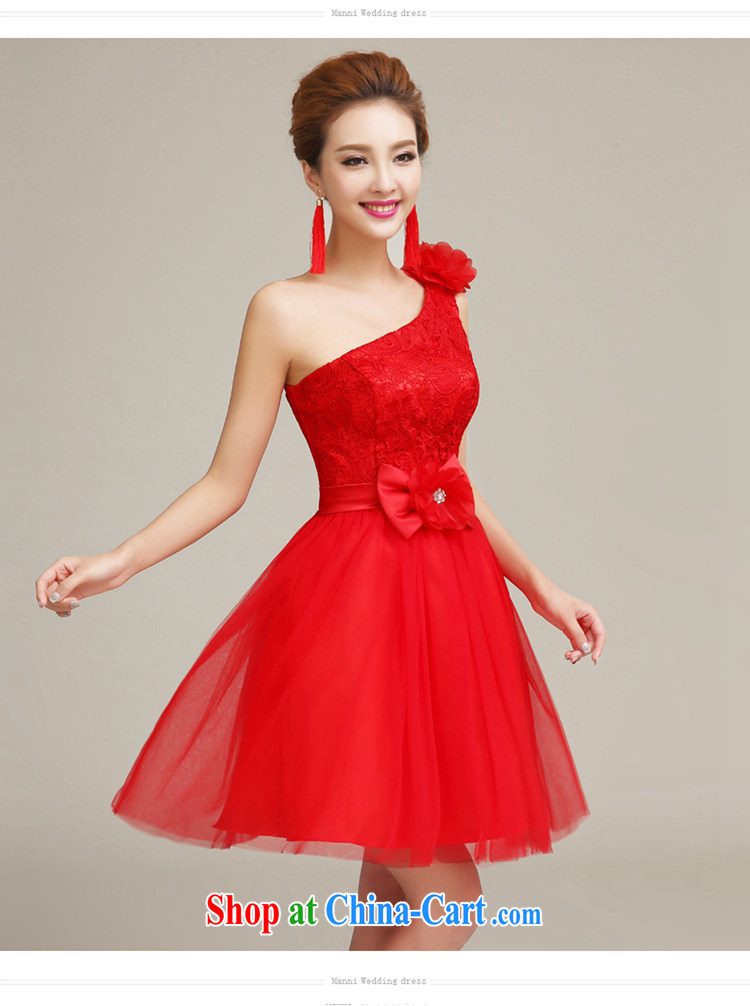 Time his small red dress uniform toasting bride short stylish short Evening Dress ball dress bridal toast serving the shoulder the saffron bowtie XXL pictures, price, brand platters! Elections are good character, the national distribution, so why buy now enjoy more preferential! Health