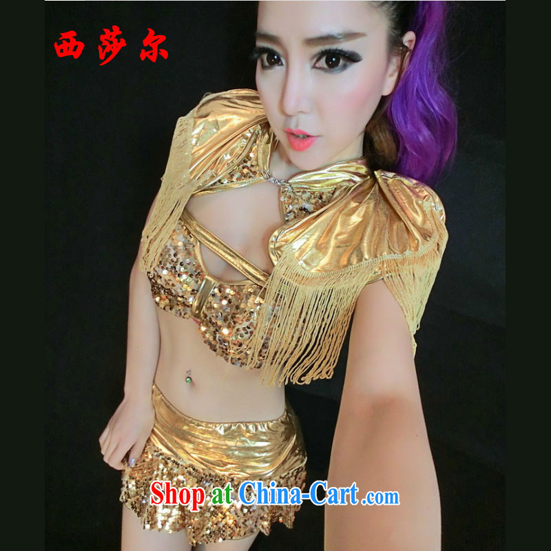2015 new, sexy, 3-Piece female singer tube Night Bar dancer DS costumes 1316 water of the lake is blue, 17,060 kg, West Windsor, and shopping on the Internet