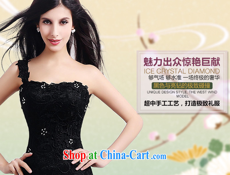 Code hang bridal dresses 2015 new black Korean bridesmaid Evening Dress evening dress stylish tie long, long skirt stylish cultivating pure color erase chest dress black L pictures, price, brand platters! Elections are good character, the national distribution, so why buy now enjoy more preferential! Health