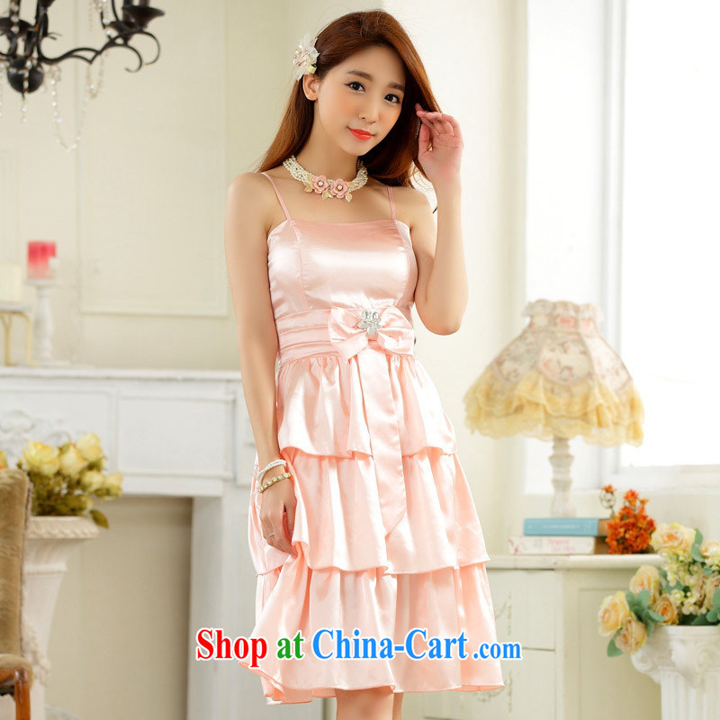 September 9923 dress #sweet modern drilling for Mary Magdalene sisters and chest skirt Evening Dress bridesmaid dress code the small dress Princess skirt pink, code, A . J . BB, shopping on the Internet