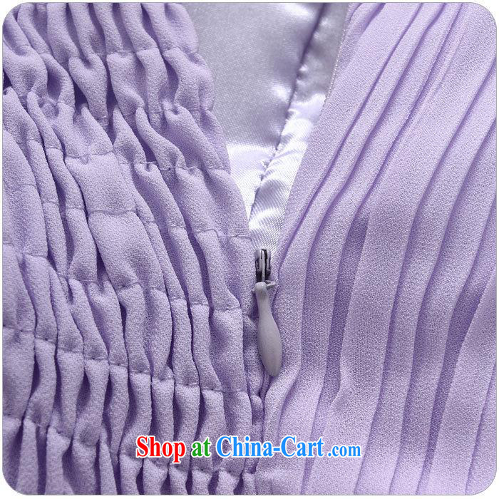 September 9628 dress #elegant black shoulder manually staple Pearl dress sister dress long, snow-woven dresses are purple, pictures, price, brand platters! Elections are good character, the national distribution, so why buy now enjoy more preferential! Health