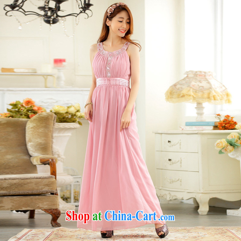 September 9627 dress #high-end, shoulder a purely manual staple the Pearl Light drill long dress snow woven dresses are green, A . J . BB, shopping on the Internet