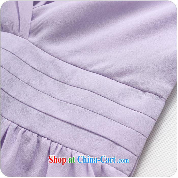 September 9829 dress #Korean OL sexy V collar, shoulder-waist larger than the snow woven dresses dress purple are code pictures, price, brand platters! Elections are good character, the national distribution, so why buy now enjoy more preferential! Health