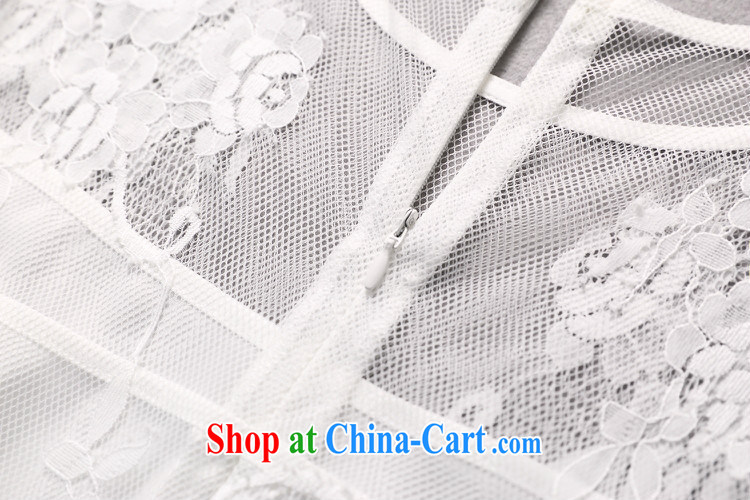 The Bekaa in Dili 3213 #2015 spring new Gao Yuanyuan stylish lace short-sleeved tile flow, cultivating dresses white L pictures, price, brand platters! Elections are good character, the national distribution, so why buy now enjoy more preferential! Health