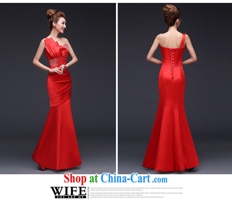Ting Beverly bridal wedding dresses spring red toast serving long bridesmaid serving short, cultivating graphics thin single shoulder dress red M pictures, price, brand platters! Elections are good character, the national distribution, so why buy now enjoy more preferential! Health