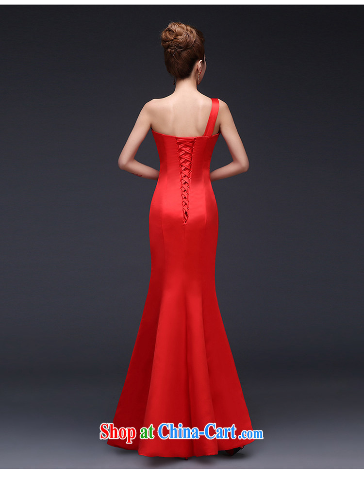 Ting Beverly bridal wedding dresses spring red toast serving long bridesmaid serving short, cultivating graphics thin single shoulder dress red M pictures, price, brand platters! Elections are good character, the national distribution, so why buy now enjoy more preferential! Health
