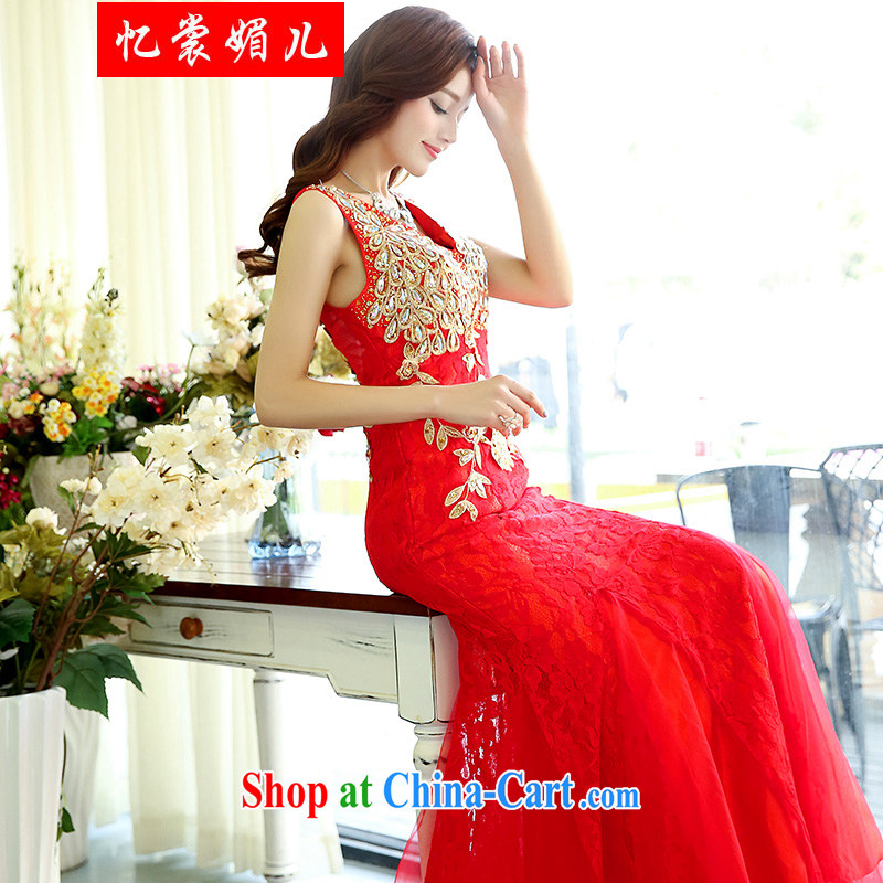 Recall that advisory committee that children spring 2015 New Evening Dress wedding dress toast 1522 red XL, recalling that advisory committee (yishangmeier), online shopping