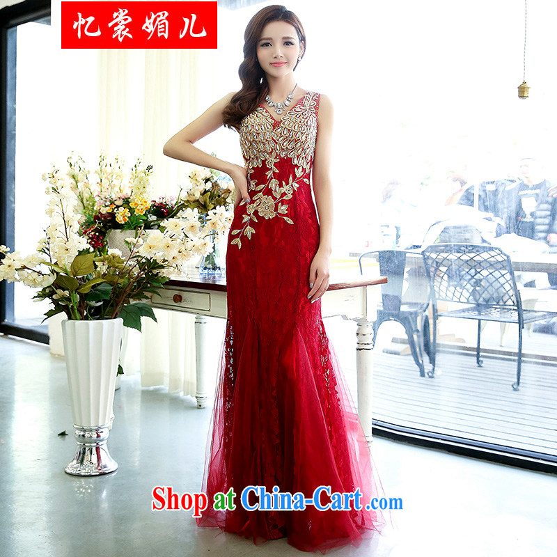 Recall that advisory committee that children spring 2015 New Evening Dress wedding dress toast 1522 red XL, recalling that advisory committee (yishangmeier), online shopping