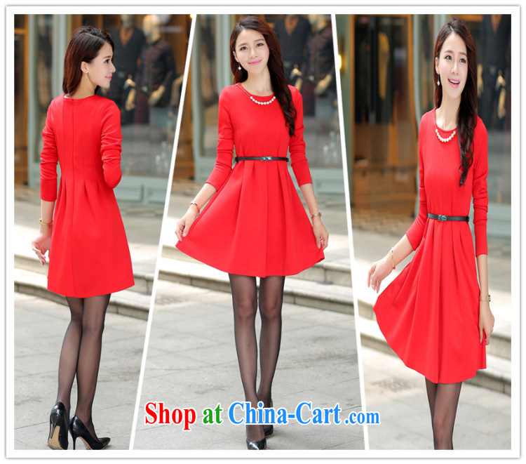 Cayman business, Gift wedding dresses women's clothing 2015 spring loaded new Korean dresses necklaces, belt style bridal wedding dress back door toast bridesmaid red XL pictures, price, brand platters! Elections are good character, the national distribution, so why buy now enjoy more preferential! Health