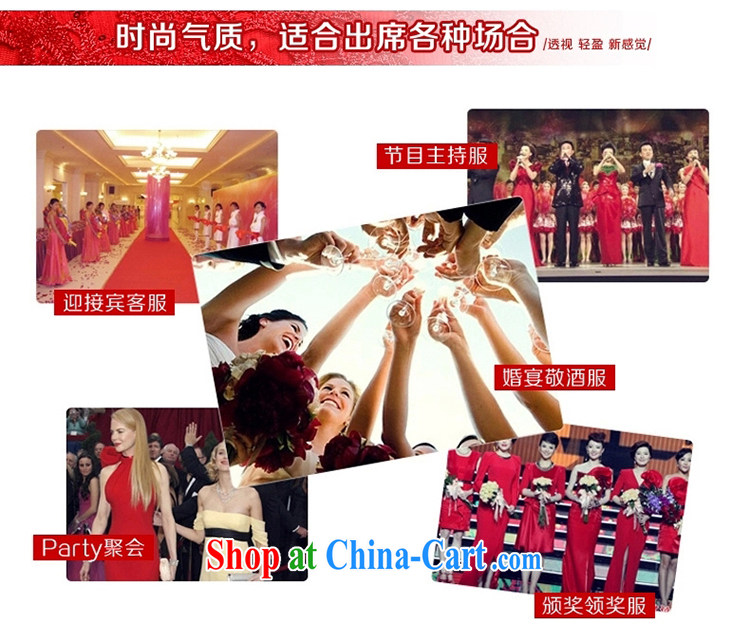Mindful that Ruth 2015 spring and summer and autumn new Chinese qipao, cultivating graphics skinny dress dress wedding bridal show Banquet Hosted lace dresses red M pictures, price, brand platters! Elections are good character, the national distribution, so why buy now enjoy more preferential! Health