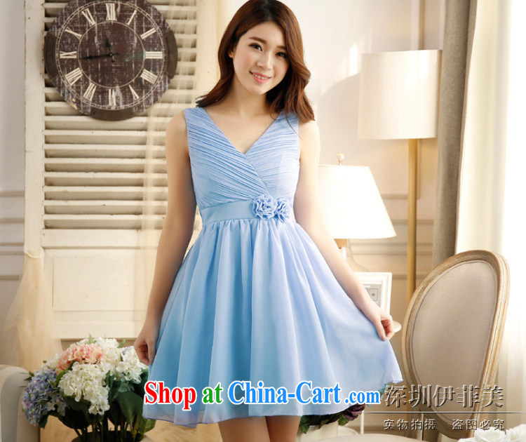 An Philippines and the United States, Japan, and South Korea double-shoulder sexy V collar high waist with Manual Lumbar take fresh style Princess dress wedding bridesmaid sister mission snow woven dresses champagne color code F pictures, price, brand platters! Elections are good character, the national distribution, so why buy now enjoy more preferential! Health
