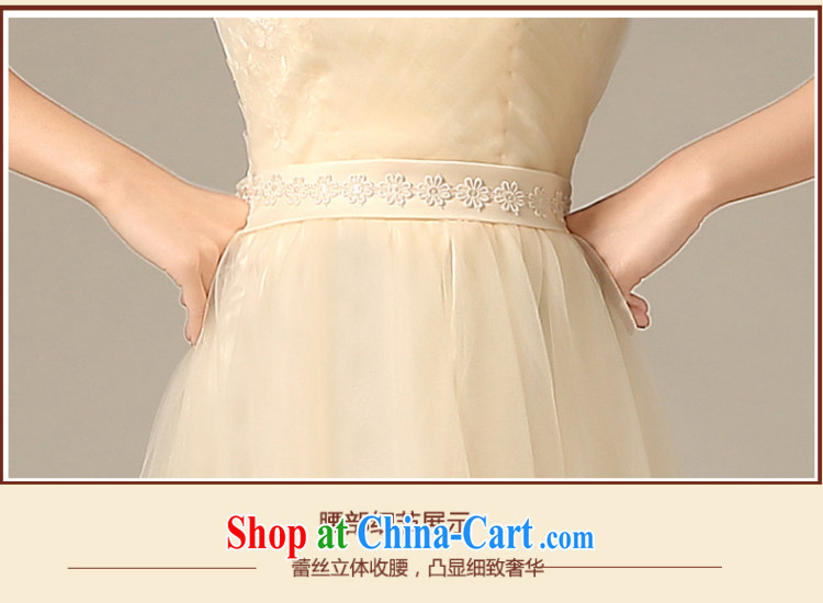 Sophie Abby bridesmaid serving long 2015 new summer wedding dresses champagne color shoulders bridesmaid dress small dress Evening Dress girl champagne color XL pictures, price, brand platters! Elections are good character, the national distribution, so why buy now enjoy more preferential! Health