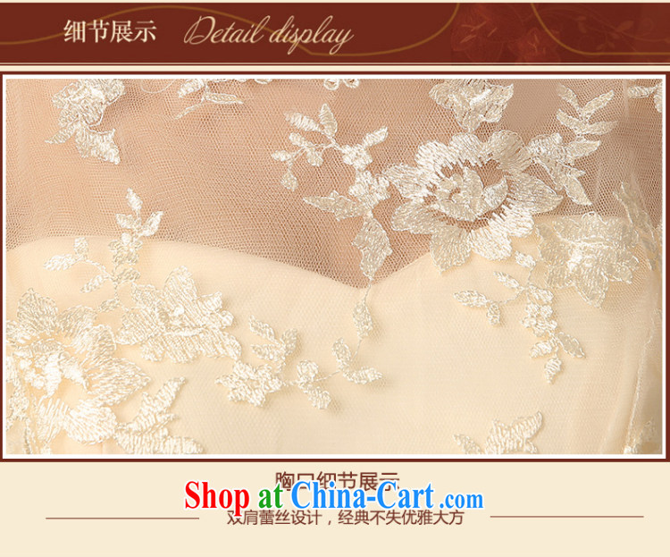 Sophie HIV than long bridesmaid clothing summer champagne color dual-shoulder lace wedding dress bridesmaid dress dress small banquet dress dress girl champagne color L pictures, price, brand platters! Elections are good character, the national distribution, so why buy now enjoy more preferential! Health