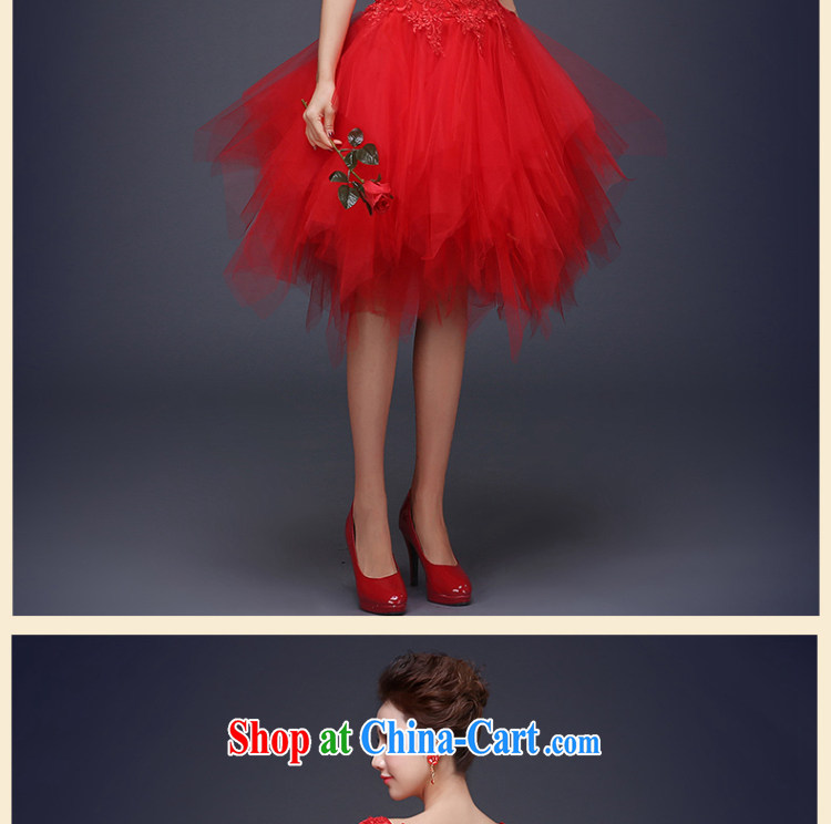 Sophie HIV than toasting service wedding dresses summer double-shoulder short dress small red bridal wedding dresses stylish banquet dress the wedding dress female Red L pictures, price, brand platters! Elections are good character, the national distribution, so why buy now enjoy more preferential! Health