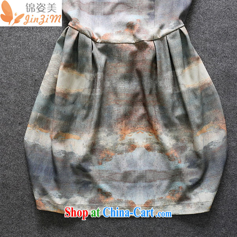 kam beauty new manually staple-chu Sau San video thin retro dyeing sleeveless Paridelles dresses M 3009 are code, Kam beauty (JZM), online shopping