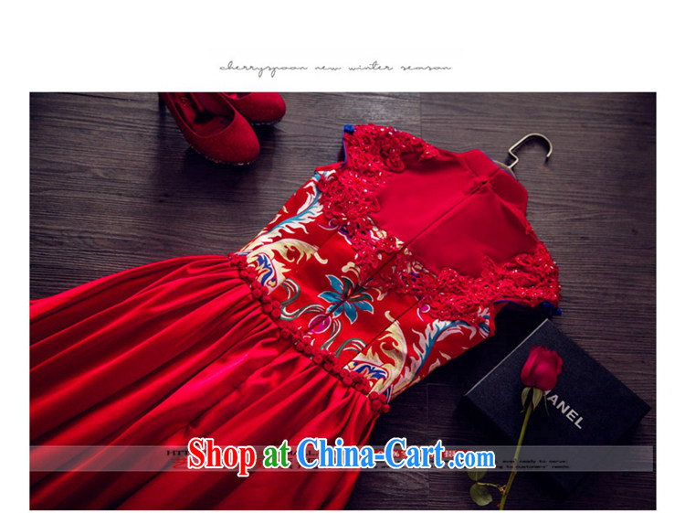 Art 100 Su Ge 2015 spring bows Service Bridal new dress cheongsam dress long retro improved wedding wedding beauty Red Red custom + $30 pictures, price, brand platters! Elections are good character, the national distribution, so why buy now enjoy more preferential! Health