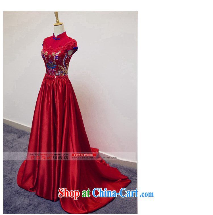 Art 100 Su Ge 2015 spring bows Service Bridal new dress cheongsam dress long retro improved wedding wedding beauty Red Red custom + $30 pictures, price, brand platters! Elections are good character, the national distribution, so why buy now enjoy more preferential! Health