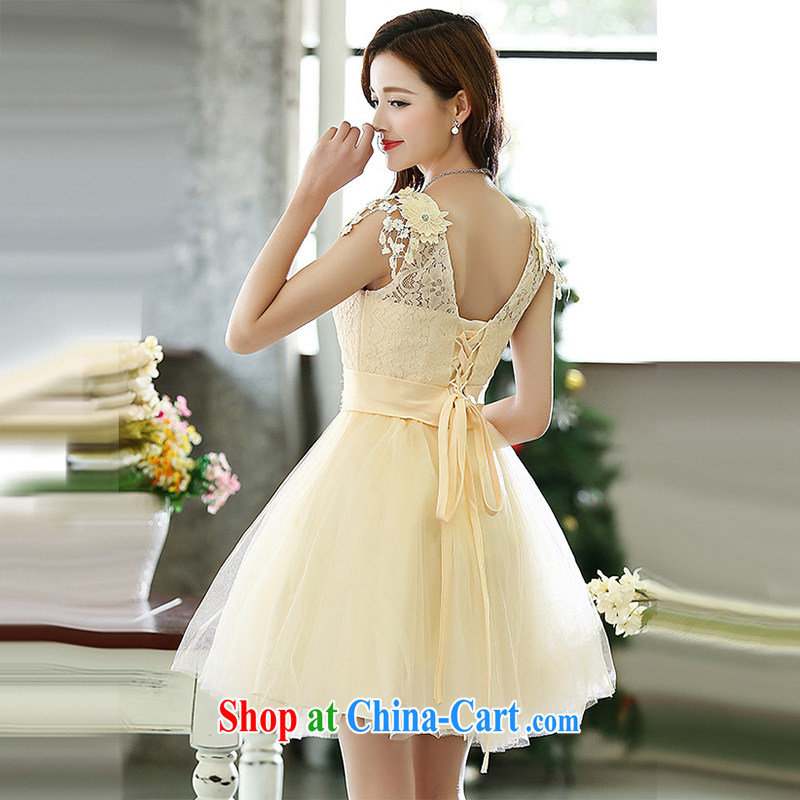 Spring 2015 new female lace water drilling three-dimensional flowers bridal wedding dress dress uniform toast sexy exposed back evening dress white XL, in accordance with, the Philippines (YouR . GF), shopping on the Internet