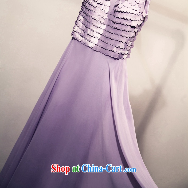 Art 100 Su Ge 2015 spring new wedding dresses Korean minimalist V collar bridal toast the banquet Evening Dress graphics thin beauty and stylish violet custom + $30, 100 for performing arts show pavilion, shopping on the Internet