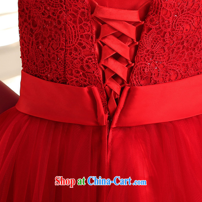 Taylor Martin red lace bare chest short wedding dresses 2015 new graphics thin bare shoulders bridal toast annual service dress red XL, Taylor Martin (TAILEMARTIN), online shopping