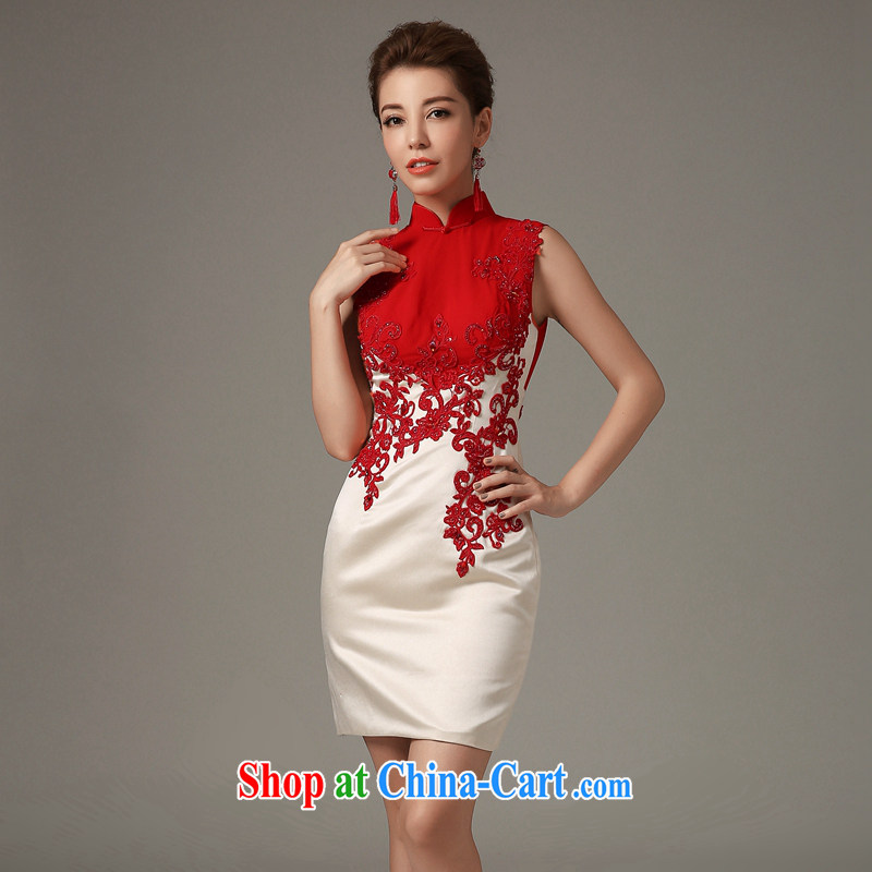 Art 100 Su Ge 2015 new wedding dresses bridal wedding wedding the wedding banquet improved retro fashion embroidery red short, small dresses back exposed and red custom + $30, 100 for performing arts show pavilion, shopping on the Internet