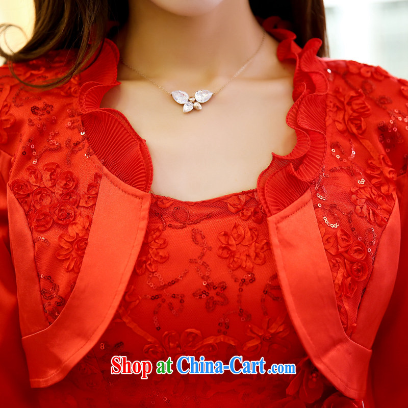 To be brief, Jacob 2015 spring and summer with new dresses lace straps small shawls two-piece stitching dresses wedding dress video thin female Red XXXL, Jane to Jacob (JAYIYA), online shopping