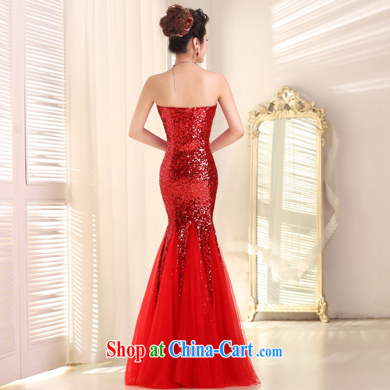 Taylor Martin Evening Dress long 2015 new spring and summer wiped chest shoulder bridal toast annual service dress with bridesmaid dress red XXL, Taylor Martin (TAILEMARTIN), shopping on the Internet