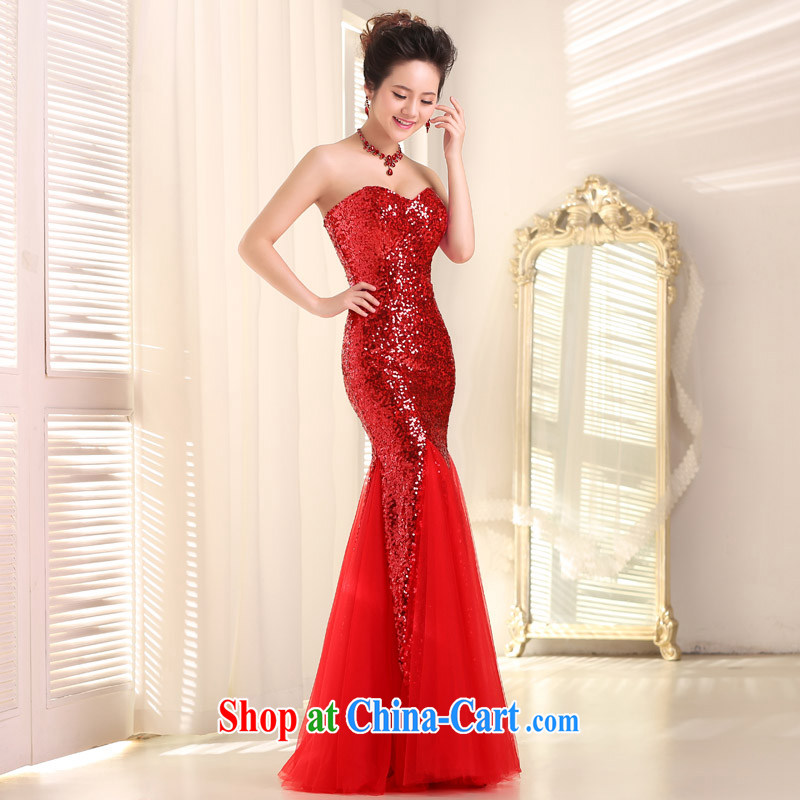 Taylor Martin Evening Dress long 2015 new spring and summer wiped chest shoulder bridal toast annual service dress with bridesmaid dress red XXL, Taylor Martin (TAILEMARTIN), shopping on the Internet