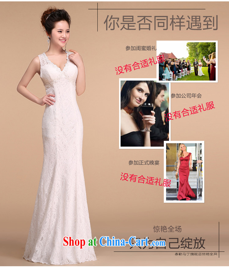 Taylor Martin lace V collar crowsfoot long wedding dresses 2015 new cultivating simplicity bridal toast annual service dress white XL pictures, price, brand platters! Elections are good character, the national distribution, so why buy now enjoy more preferential! Health