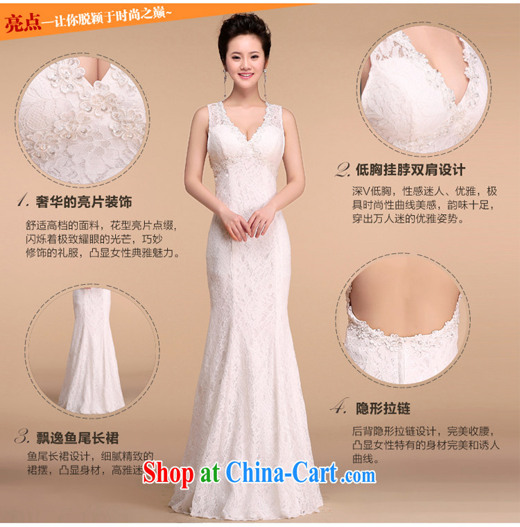 Taylor Martin lace V collar crowsfoot long wedding dresses 2015 new cultivating simplicity bridal toast annual service dress white XL pictures, price, brand platters! Elections are good character, the national distribution, so why buy now enjoy more preferential! Health