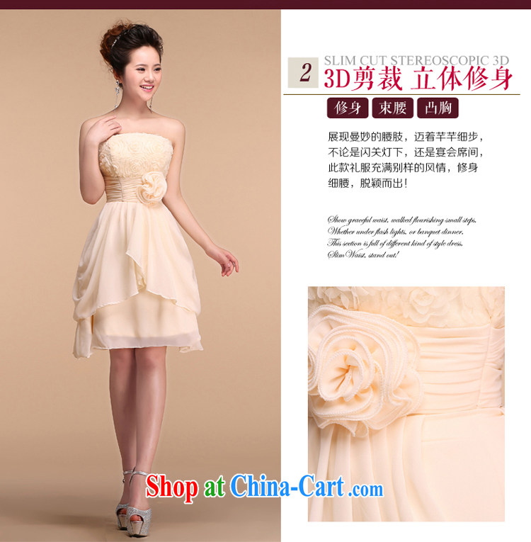 Taylor Martin 2015 new champagne color erase chest short dress bridesmaid clothing female marriages served toast dress uniform annual champagne color XL pictures, price, brand platters! Elections are good character, the national distribution, so why buy now enjoy more preferential! Health