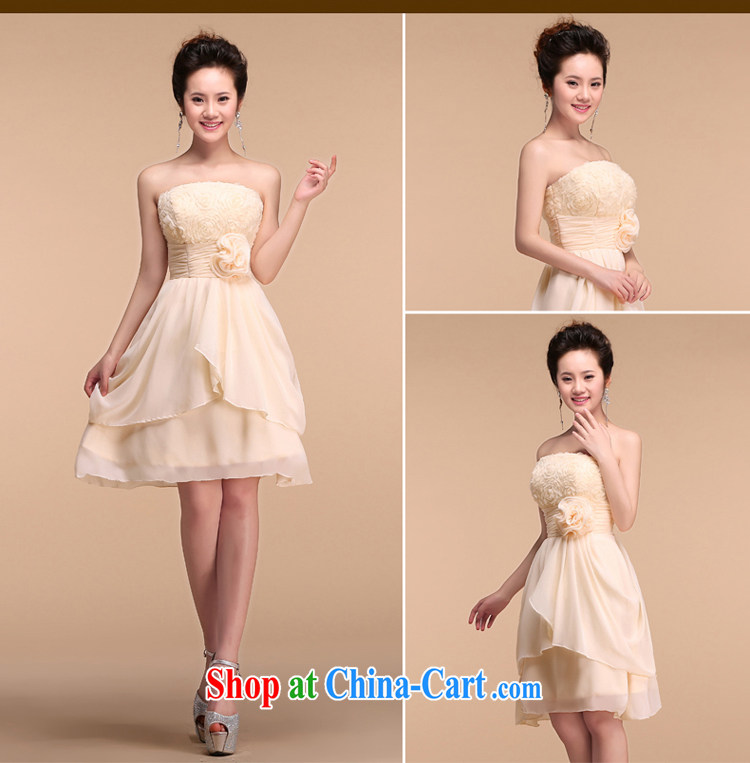 Taylor Martin 2015 new champagne color erase chest short dress bridesmaid clothing female marriages served toast dress uniform annual champagne color XL pictures, price, brand platters! Elections are good character, the national distribution, so why buy now enjoy more preferential! Health