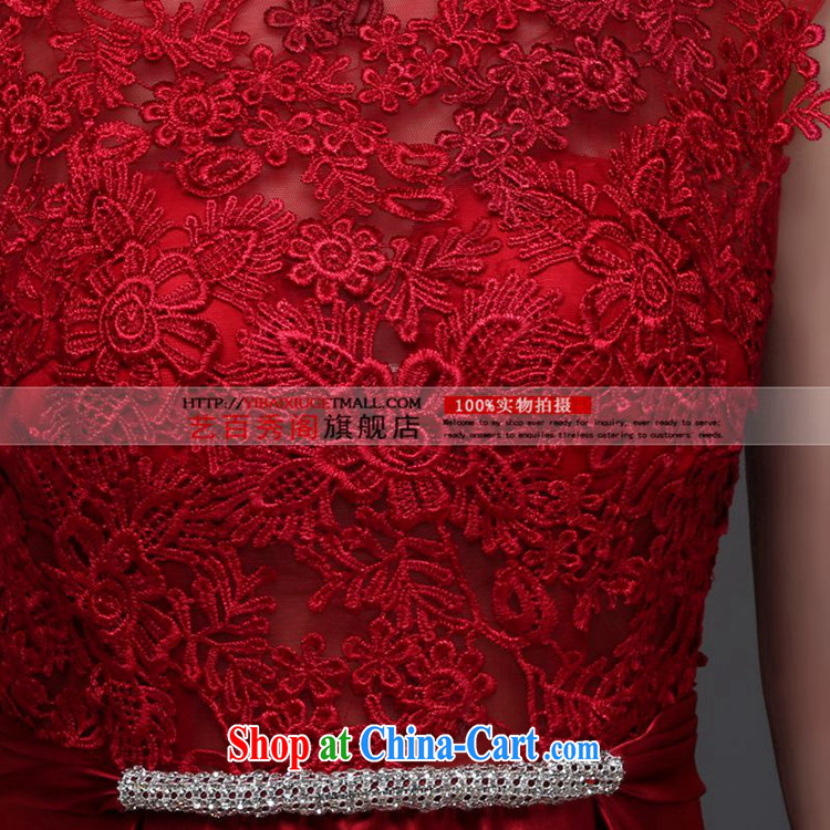Art 100 Su Ge marriages bows dress 2015 new wedding dresses water-soluble lace sexy Long Red Beauty and stylish evening dress spring and summer wine red custom + $30 pictures, price, brand platters! Elections are good character, the national distribution, so why buy now enjoy more preferential! Health