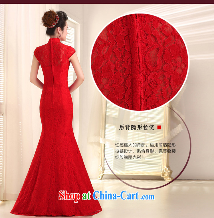 Taylor Martin 2015 new marriages served toast, red collar lace beauty at Merlion dress annual evening dress long red XL pictures, price, brand platters! Elections are good character, the national distribution, so why buy now enjoy more preferential! Health