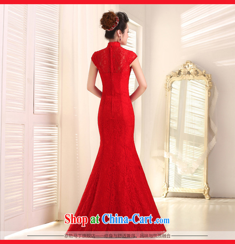 Taylor Martin 2015 new marriages served toast, red collar lace beauty at Merlion dress annual evening dress long red XL pictures, price, brand platters! Elections are good character, the national distribution, so why buy now enjoy more preferential! Health