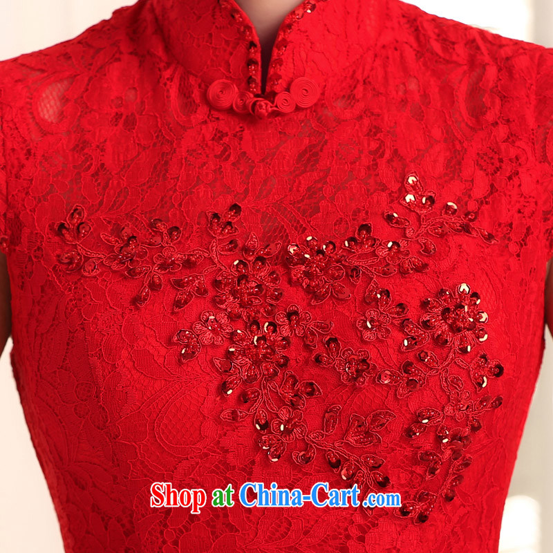 Taylor Martin 2015 new marriages served toast, red collar lace beauty at Merlion dress annual evening dress long red XL, Taylor Martin (TAILEMARTIN), online shopping